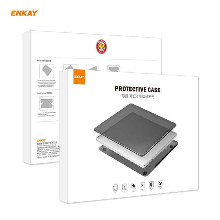 ENKAY 3 in 1 Crystal Laptop Protective Case + US Version TPU Keyboard Film + Anti-dust Plugs Set for MacBook Pro 16 inch A2141 (with Touch Bar)(Orange) - MacBook Pro Cases by ENKAY | Online Shopping UK | buy2fix