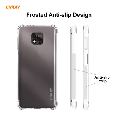 For Motorola Moto G Power 2021 Hat-Prince ENKAY Clear TPU Shockproof Case Soft Anti-slip Cover - Motorola Cases by ENKAY | Online Shopping UK | buy2fix