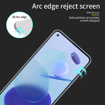 For Xiaomi Mi 11 Lite MOFI 9H 3D Explosion-proof Curved Screen Tempered Glass Film(Black) -  by MOFI | Online Shopping UK | buy2fix