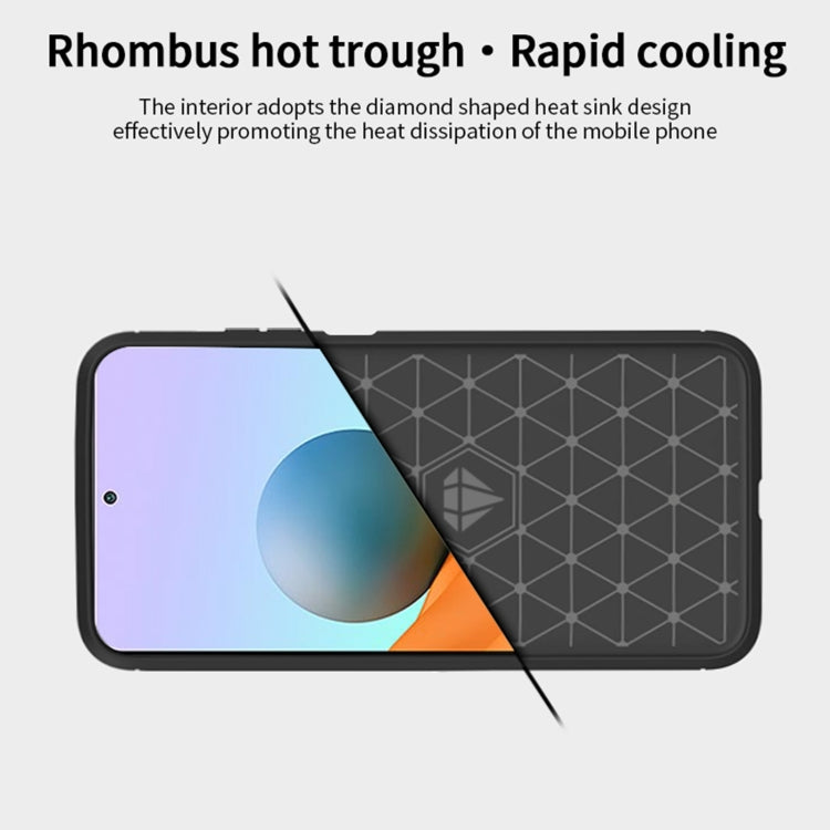 For Xiaomi Redmi Note 10 Pro / Note 10 Pro Max MOFI Gentleness Series Brushed Texture Carbon Fiber Soft TPU Case(Blue) - Xiaomi Cases by MOFI | Online Shopping UK | buy2fix