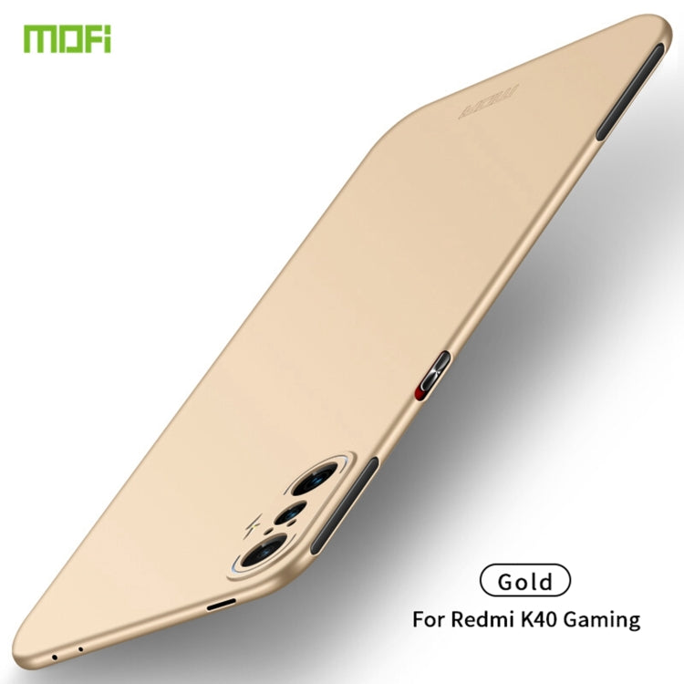 For Xiaomi Redmi K40 Gaming MOFI Frosted PC Ultra-thin Hard Case(Gold) - Xiaomi Cases by MOFI | Online Shopping UK | buy2fix