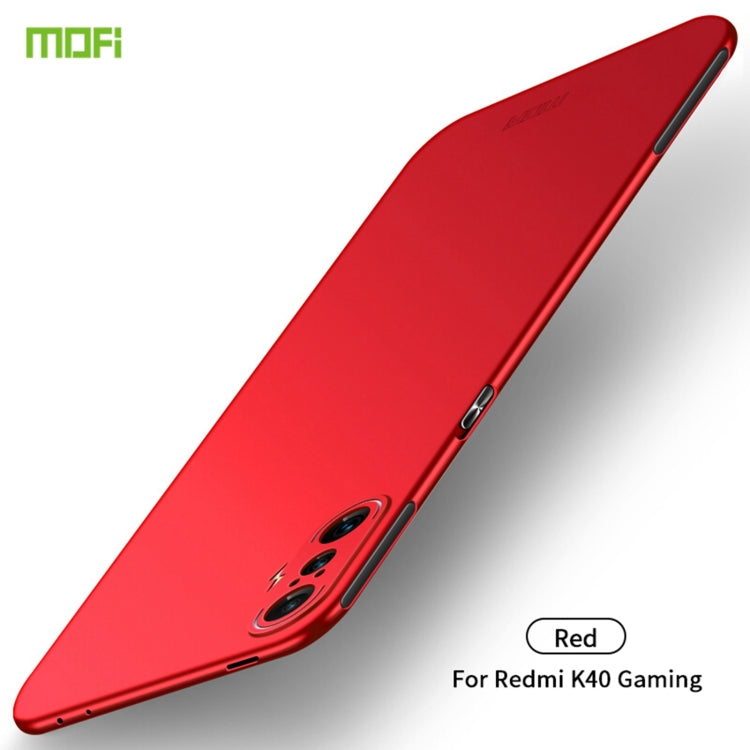 For Xiaomi Redmi K40 Gaming MOFI Frosted PC Ultra-thin Hard Case(Red) - Xiaomi Cases by MOFI | Online Shopping UK | buy2fix