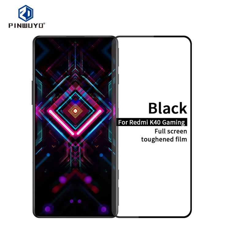 For Xiaomi Redmi K40 Gaming PINWUYO 9H 2.5D Full Screen Tempered Glass Film(Black) -  by PINWUYO | Online Shopping UK | buy2fix