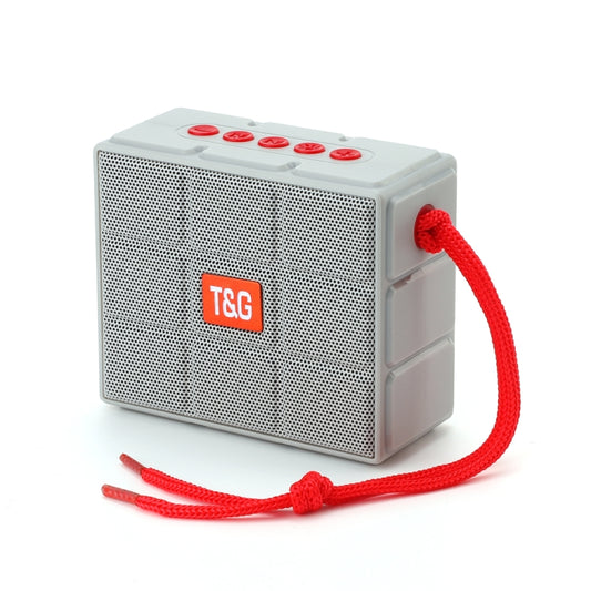 T&G TG311 LED Flashlight Portable Bluetooth Speaker, Support TF Card / FM / 3.5mm AUX / U Disk(Gray) - Desktop Speaker by T&G | Online Shopping UK | buy2fix