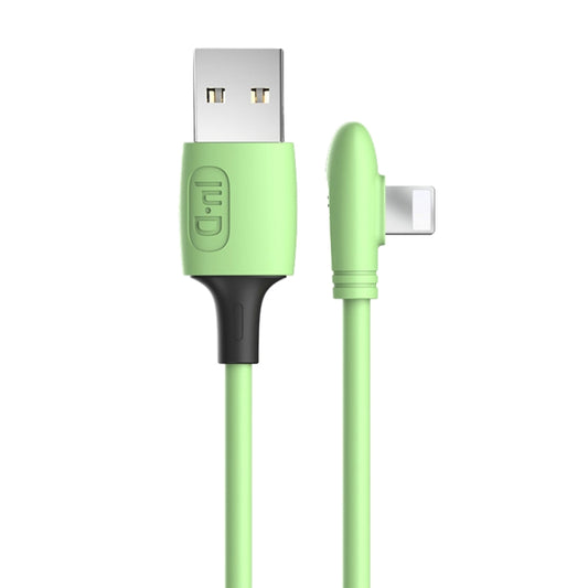 ENKAY Hat-Prince ENK-CB210 2.4A USB to 8 Pin 90 Degree Elbow Silicone Data Sync Fast Charging Cable, Cable Length: 1.2m(Green) - Normal Style Cable by ENKAY | Online Shopping UK | buy2fix