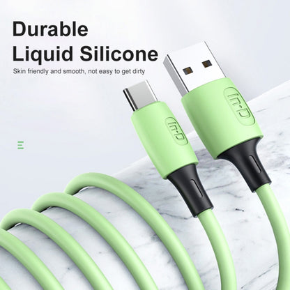 ENKAY Hat-Prince ENK-CB1102 3A USB to USB-C / Type-C Silicone Data Sync Fast Charging Cable, Cable Length: 1.8m(Green) - USB-C & Type-C Cable by ENKAY | Online Shopping UK | buy2fix