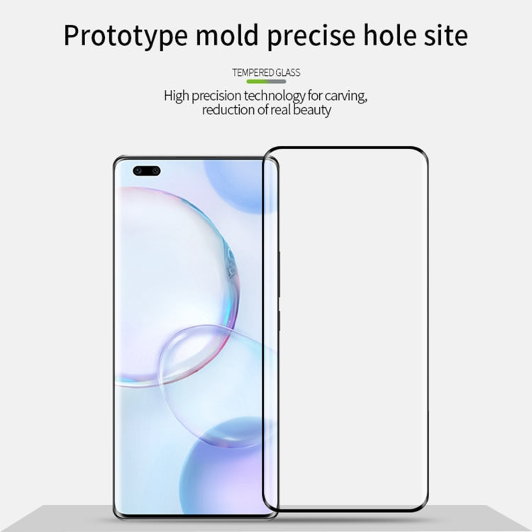 For Honor 50 Pro MOFI 9H 3D Explosion-Proof Hot Bending Full Screen Tempered Glass Film(Black) - Honor Tempered Glass by MOFI | Online Shopping UK | buy2fix