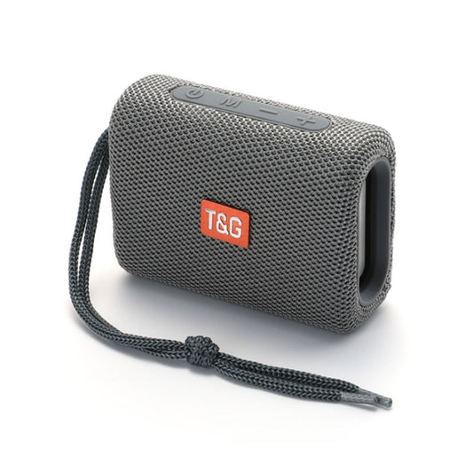 T&G TG313 Portable Outdoor Waterproof Bluetooth Speaker Subwoofer Support TF Card FM Radio AUX(Gray) - Desktop Speaker by T&G | Online Shopping UK | buy2fix