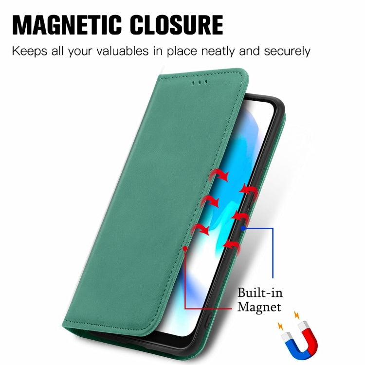 For Blackview A80 / A80s Retro Skin Feel Business Magnetic Horizontal Flip Leather Case with Holder & Card Slots & Wallet & Photo Frame(Green) - More Brand by buy2fix | Online Shopping UK | buy2fix