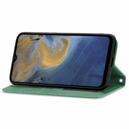 For ZTE A51 Retro Skin Feel Business Magnetic Horizontal Flip Leather Case with Holder & Card Slots & Wallet & Photo Frame(Green) - ZTE Cases by buy2fix | Online Shopping UK | buy2fix