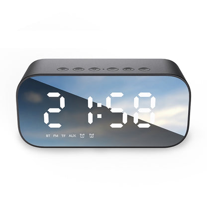 AEC BT518 Portable Wireless Bluetooth Speaker LED Alarm Clock Support AUX / TF Card / FM - Desktop Speaker by AEC | Online Shopping UK | buy2fix