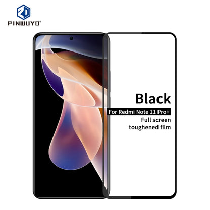 For Xiaomi Redmi Note 11 Pro / Note 11 Pro+ PINWUYO 9H 2.5D Full Screen Tempered Glass Film(Black) -  by PINWUYO | Online Shopping UK | buy2fix