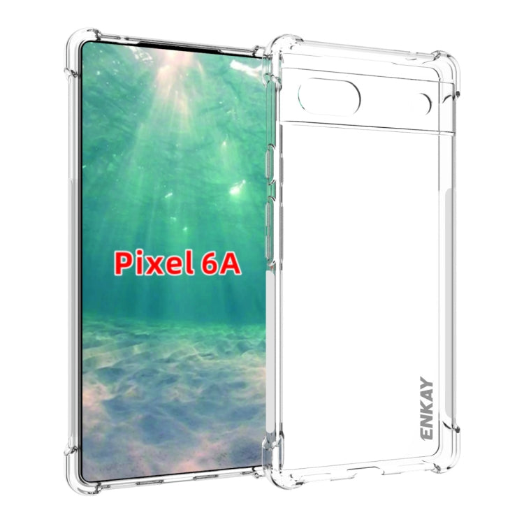 For Google Pixel 6A ENKAY Transparent TPU Shockproof Case - Google Cases by ENKAY | Online Shopping UK | buy2fix