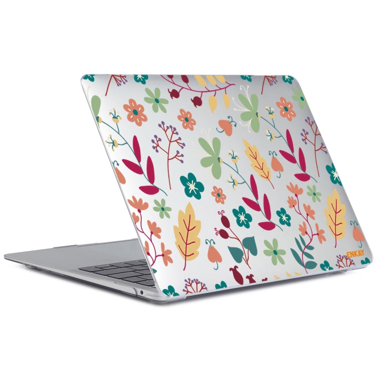 ENKAY Flower Series Pattern Laotop Protective Crystal Case For MacBook Pro 13.3 inch A1706 / A1708 / A1989 / A2159(Spring) - MacBook Pro Cases by ENKAY | Online Shopping UK | buy2fix