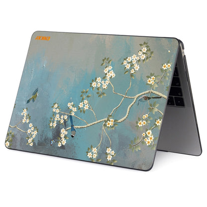 ENKAY Vintage Pattern Series Laotop Protective Crystal Case For MacBook Pro 15.4 inch A1707 / A1990(Magnolia) - MacBook Pro Cases by ENKAY | Online Shopping UK | buy2fix