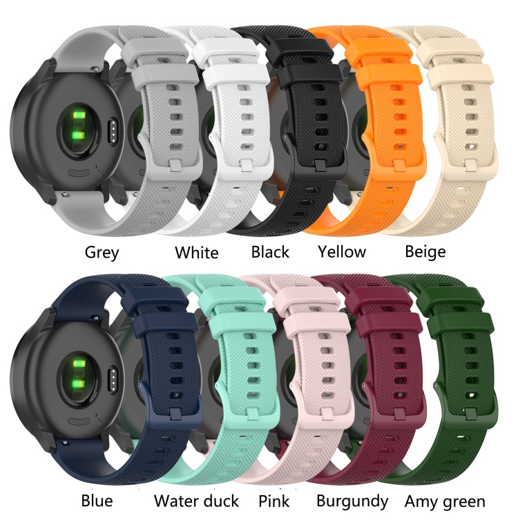 For Amazfit GTS 3 Checkered Silicone Watch Band(Black) - Watch Bands by buy2fix | Online Shopping UK | buy2fix