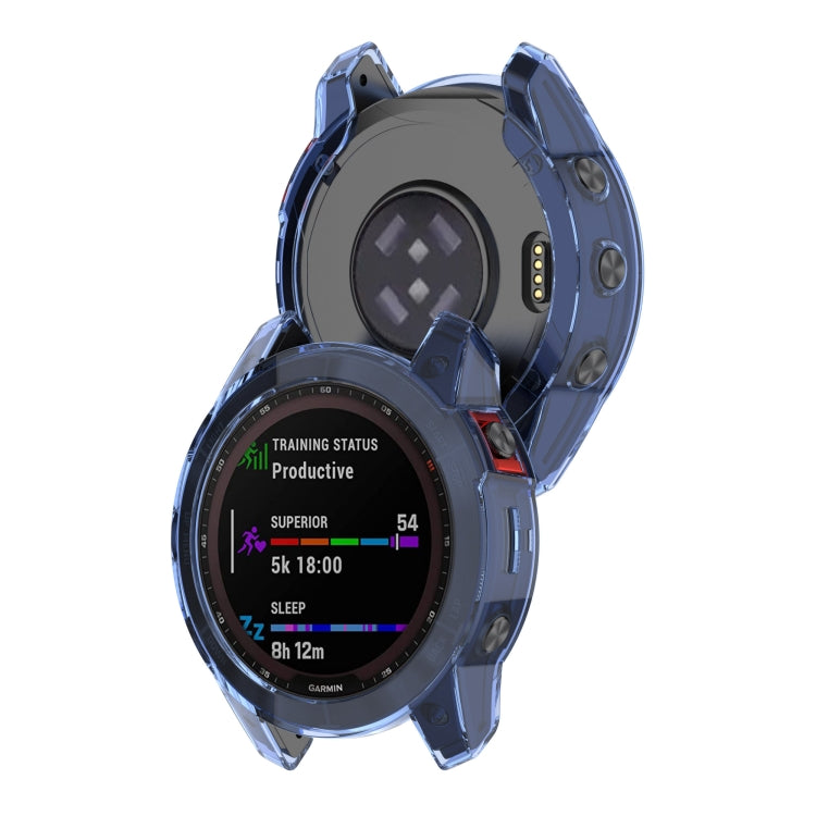 For Garmin Fenix 7 Shockproof TPU Soft Protective Case(Transparent) - Watch Cases by buy2fix | Online Shopping UK | buy2fix