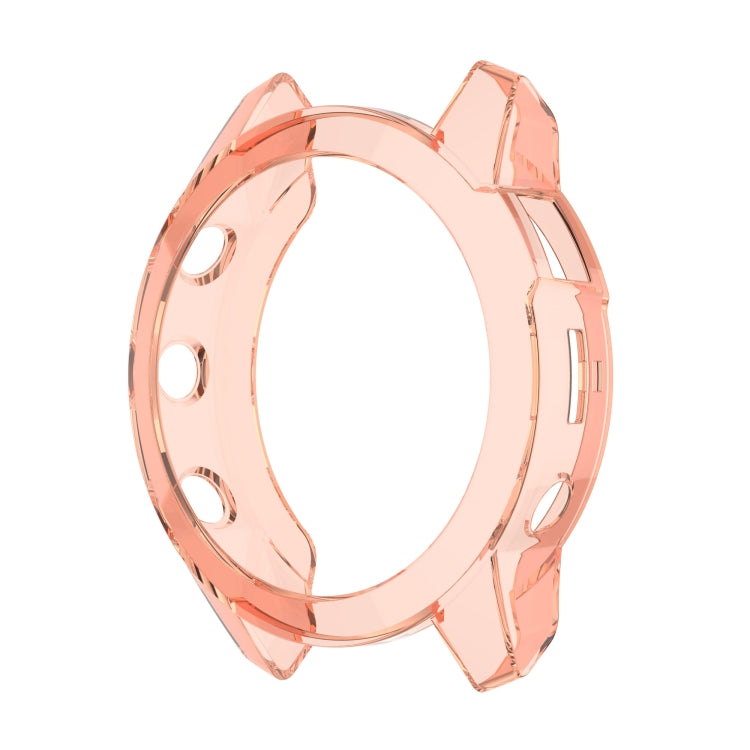 For Garmin Epix Gen2 Non-full Coverage Hollow TPU Watch Case(Transparent Pink) - Watch Cases by buy2fix | Online Shopping UK | buy2fix