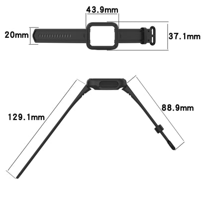 For Xiaomi Redmi Watch 2 Lite Silicone Solid Color Watch Band(Black) - Watch Bands by buy2fix | Online Shopping UK | buy2fix