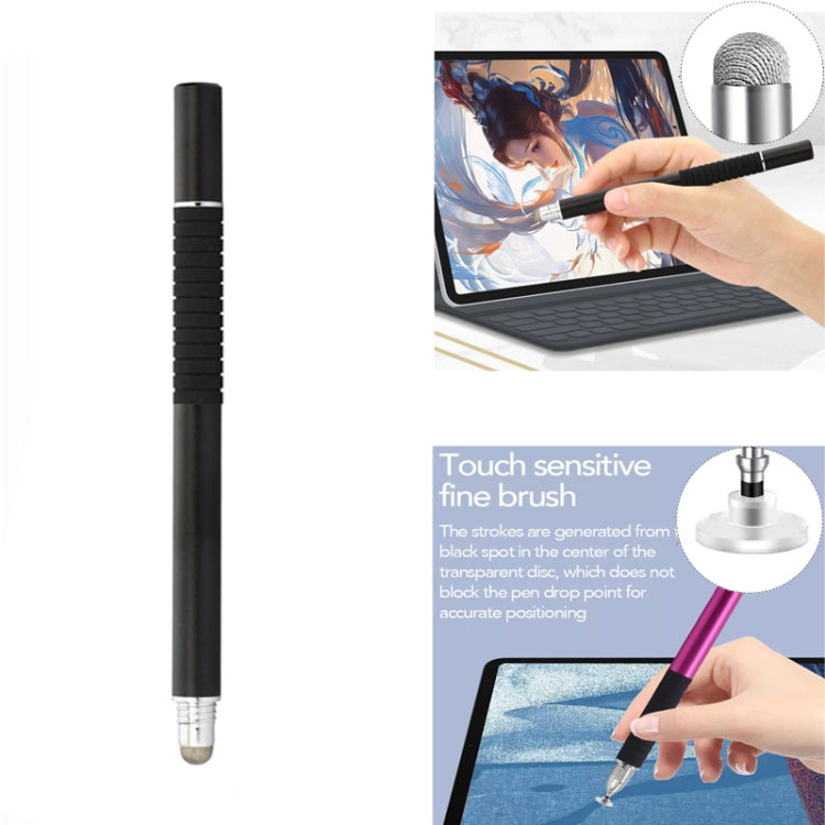 AT-31 Conductive Cloth Head + Precision Sucker Capacitive Pen Head 2-in-1 Handwriting Stylus(Black) - Stylus Pen by buy2fix | Online Shopping UK | buy2fix