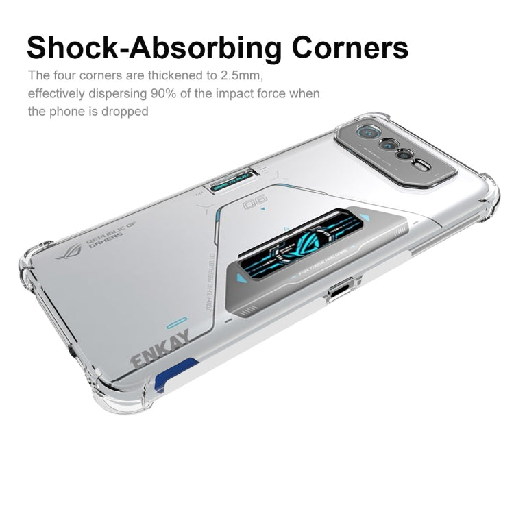 For Asus ROG Phone 6 Pro ENKAY Clear TPU Shockproof Phone Case - ASUS Cases by ENKAY | Online Shopping UK | buy2fix