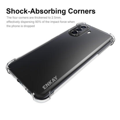 For Huawei Enjoy 50 4G / Nova Y70 Plus 4G Global ENKAY Clear TPU Shockproof Phone Case - Huawei Cases by ENKAY | Online Shopping UK | buy2fix