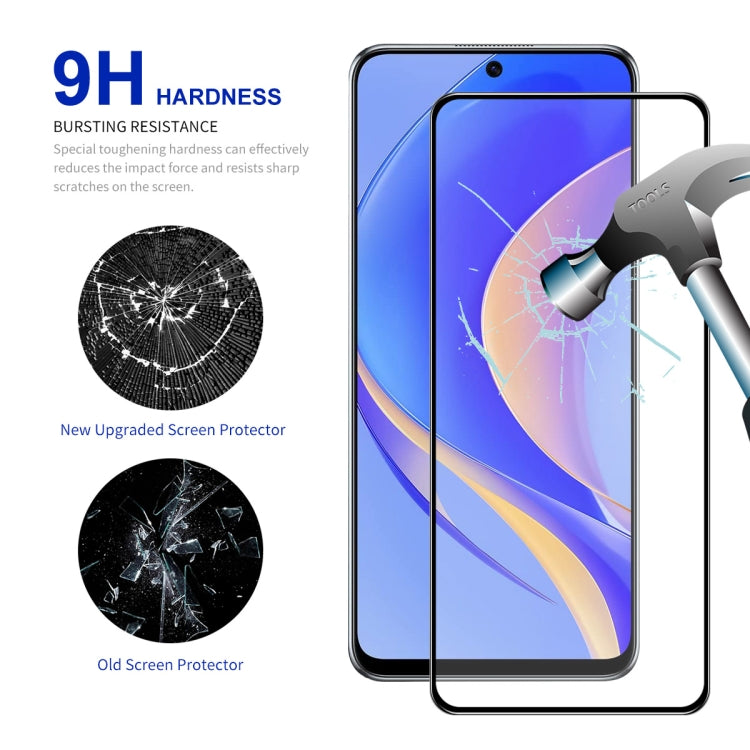 For Huawei Nova Y90 2pcs ENKAY Full Glue 0.26mm 9H 2.5D Tempered Glass Full Film - Huawei Tempered Glass by ENKAY | Online Shopping UK | buy2fix