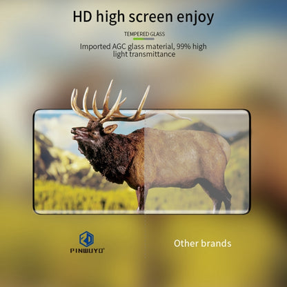 For Honor 80 SE PINWUYO 9H 3D Hot Bending Tempered Glass Film(Black) - Honor Tempered Glass by PINWUYO | Online Shopping UK | buy2fix