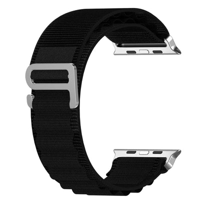 Double Color Nylon Watch Band For Apple Watch Ultra 49mm(Black) - Watch Bands by buy2fix | Online Shopping UK | buy2fix