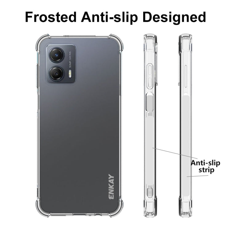 For Motorola Moto G53 5G ENKAY Transparent TPU Shockproof Phone Case - Motorola Cases by ENKAY | Online Shopping UK | buy2fix