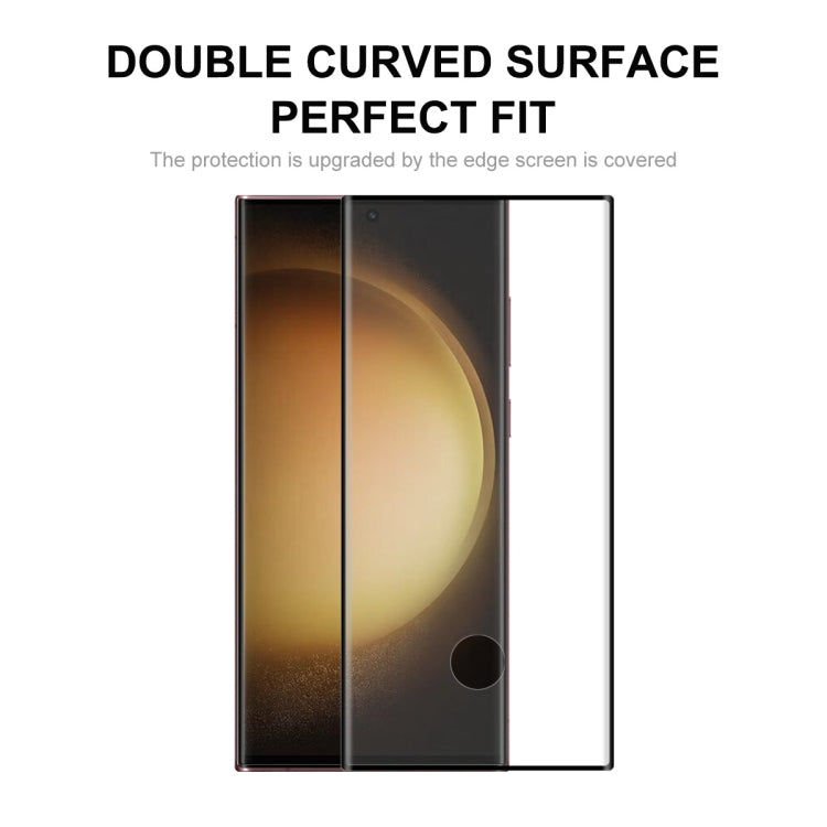 For Samsung Galaxy S23 Ultra 5G 2pcs NKAY 3D Full Glue Hot Bending Explosion-proof Full Tempered Glass Film - Galaxy S23 Ultra 5G Tempered Glass by ENKAY | Online Shopping UK | buy2fix