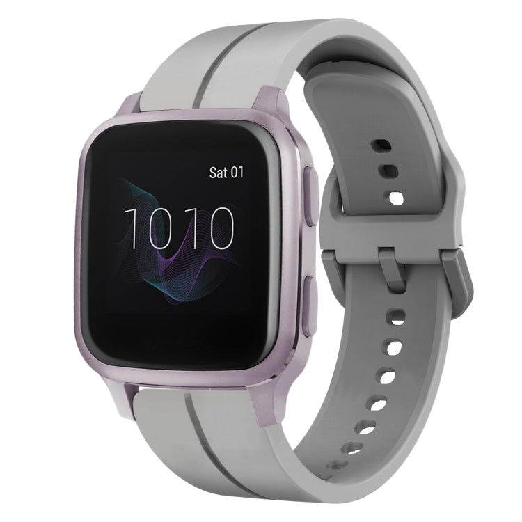 For Garmin Venu SQ 20mm Loop Silicone Watch Band(Grey) - Watch Bands by buy2fix | Online Shopping UK | buy2fix