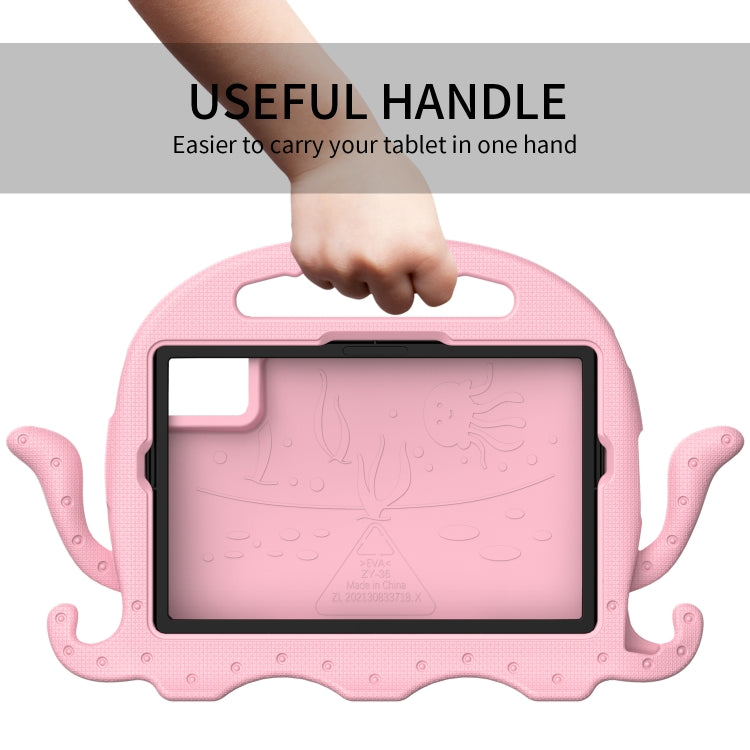 For Lenovo Tab M11 /Xiaoxin Pad 11 2024 Octopus Style EVA Hybrid PC Shockproof Tablet Case with Strap(Pink) - Lenovo by buy2fix | Online Shopping UK | buy2fix