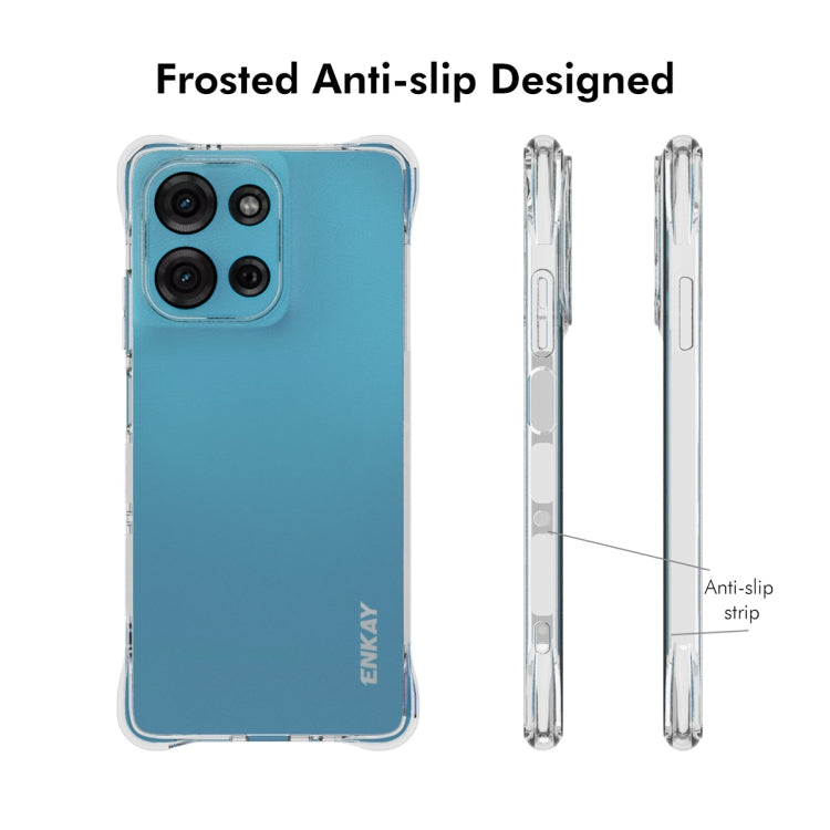 For Motorola Moto G75 5G ENKAY Hat-Prince Transparent TPU Shockproof Phone Case - Motorola Cases by ENKAY | Online Shopping UK | buy2fix