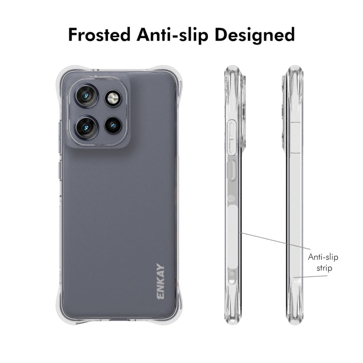 For Motorola Edge 50 Neo 5G ENKAY Hat-Prince Transparent TPU Shockproof Phone Case - Motorola Cases by ENKAY | Online Shopping UK | buy2fix