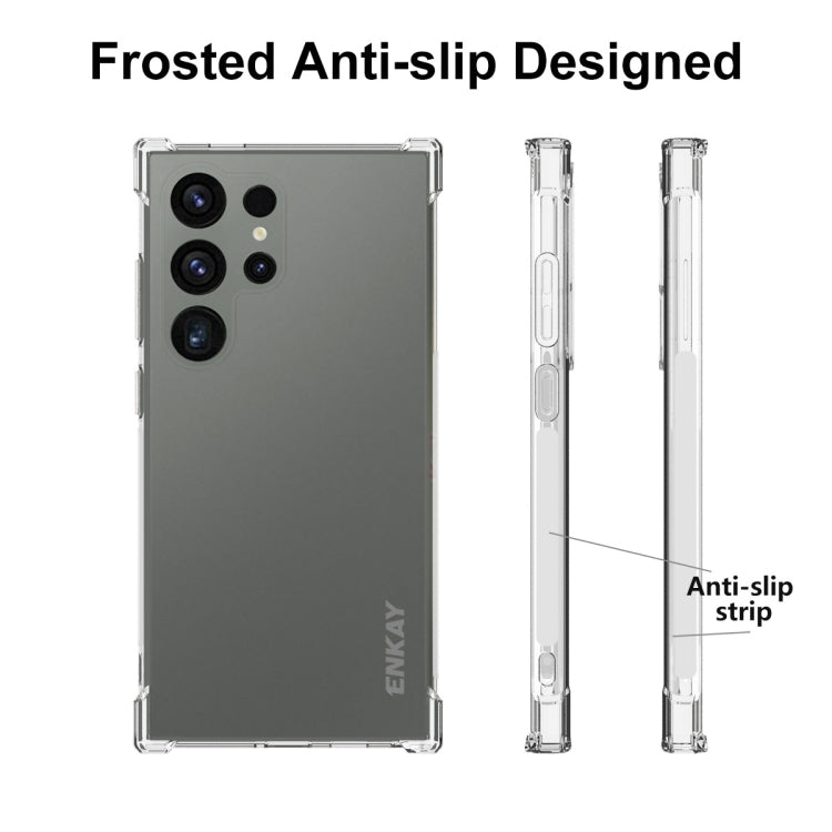 For Samsung Galaxy S24 Ultra 5G ENKAY Clear TPU Shockproof Anti-slip Phone Case - Galaxy S24 Ultra 5G Cases by ENKAY | Online Shopping UK | buy2fix