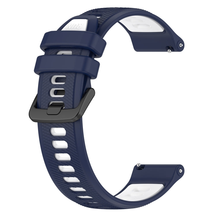 For Honor Watch Dream 22mm Sports Two-Color Silicone Watch Band(Midnight Blue+White) - Watch Bands by buy2fix | Online Shopping UK | buy2fix