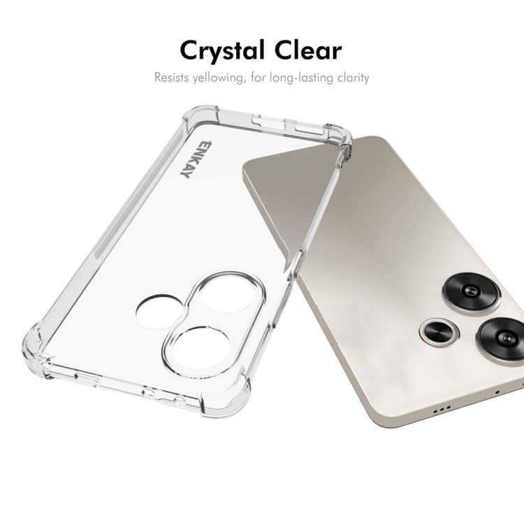 For Redmi Turbo 3 5G ENKAY Hat-Prince Transparent TPU Shockproof Phone Case - Xiaomi Cases by ENKAY | Online Shopping UK | buy2fix