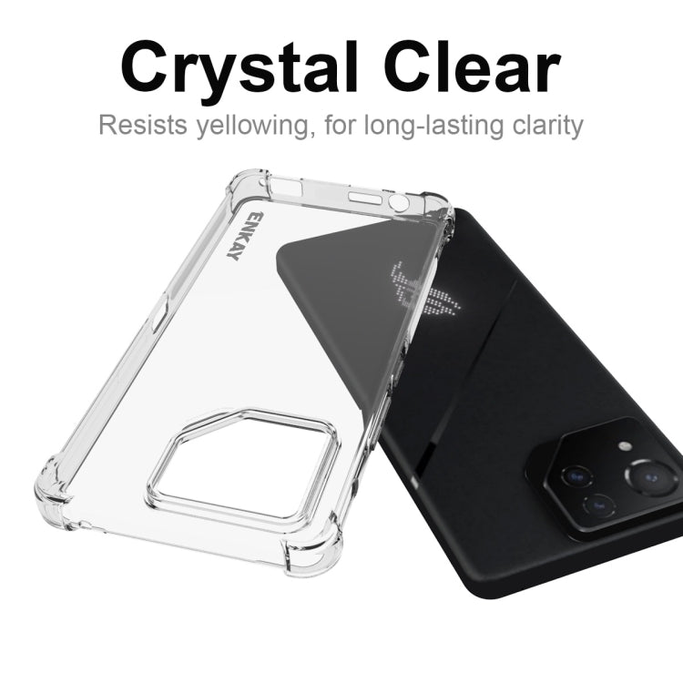 For Asus Rog Phone 8 Pro ENKAY Hat-Prince Transparent TPU Shockproof Phone Case - ASUS Cases by ENKAY | Online Shopping UK | buy2fix