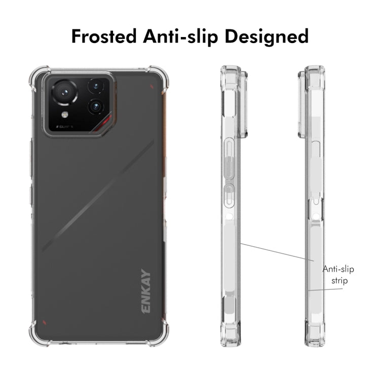 For Asus Rog Phone 9 / 9 Pro ENKAY Hat-Prince Transparent TPU Shockproof Phone Case - ASUS Cases by ENKAY | Online Shopping UK | buy2fix