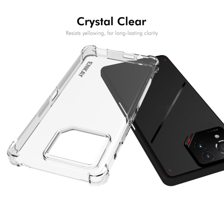 For Asus Rog Phone 9 / 9 Pro ENKAY Hat-Prince Transparent TPU Shockproof Phone Case - ASUS Cases by ENKAY | Online Shopping UK | buy2fix