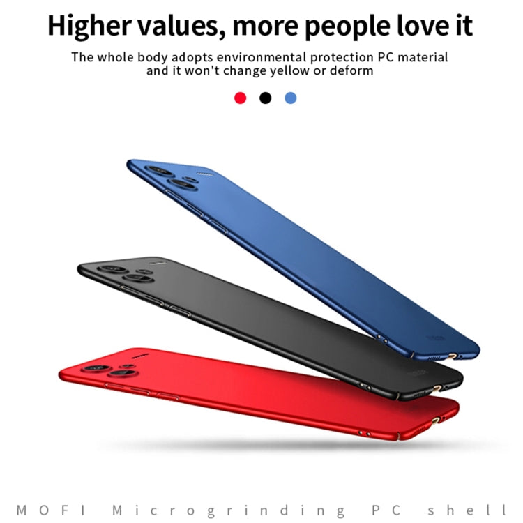 For Xiaomi Redmi Note 13 Pro+ MOFI Micro-Frosted PC Ultra-thin Hard Phone Case(Red) - Xiaomi Cases by MOFI | Online Shopping UK | buy2fix