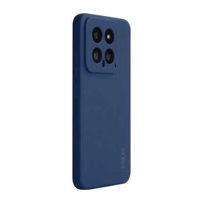 For Xiaomi 14 ENKAY Hat-Prince Liquid Silicone Shockproof Soft Phone Case(Dark Blue) - 14 Cases by ENKAY | Online Shopping UK | buy2fix