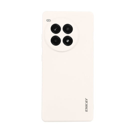 For OnePlus Ace 3 Pro ENKAY Liquid Silicone Soft Shockproof Phone Case(Beige) - OnePlus Cases by ENKAY | Online Shopping UK | buy2fix