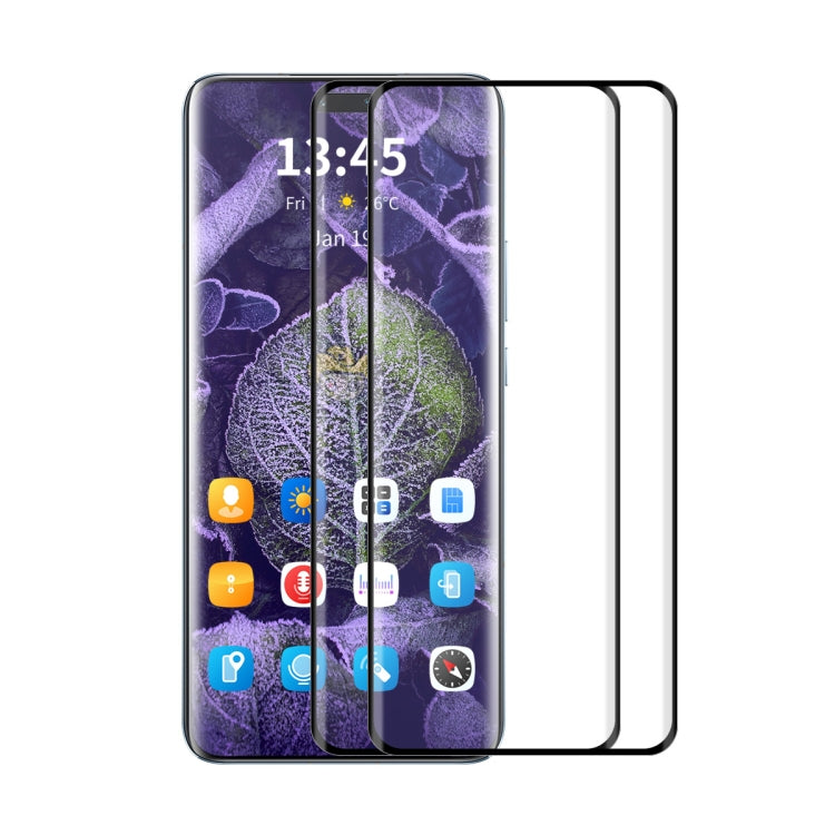 For Huawei Mate 70 Pro 2pcs ENKAY 3D Hot Bending Side Glue Tempered Glass Full Film - Huawei Tempered Glass by ENKAY | Online Shopping UK | buy2fix