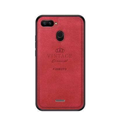 PINWUYO Shockproof Waterproof Full Coverage PC + TPU + Skin Protective Case for Xiaomi Redmi 6(Red) - Xiaomi Cases by PINWUYO | Online Shopping UK | buy2fix