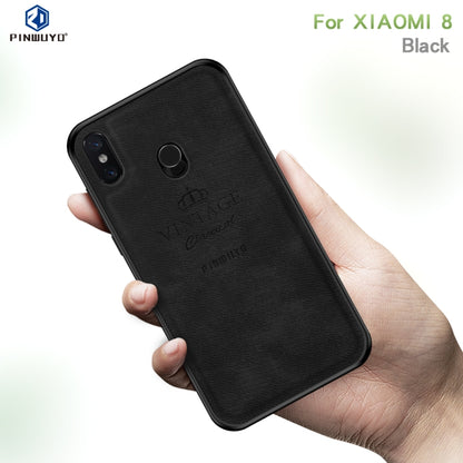 PINWUYO Shockproof Waterproof Full Coverage PC + TPU + Skin Protective Case for Xiaomi Mi 8(Black) - Xiaomi Cases by PINWUYO | Online Shopping UK | buy2fix