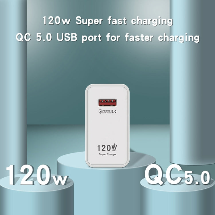 120W USB Super Fast Charging Charger Suitable, Plug Size:EU Plug - USB Charger by buy2fix | Online Shopping UK | buy2fix