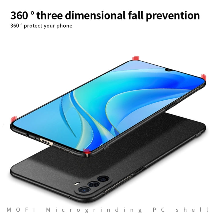 For Huawei Enjoy 50 / nova Y70 Plus MOFI Fandun Series Frosted PC Ultra-thin All-inclusive Phone Case(Black) - Huawei Cases by MOFI | Online Shopping UK | buy2fix