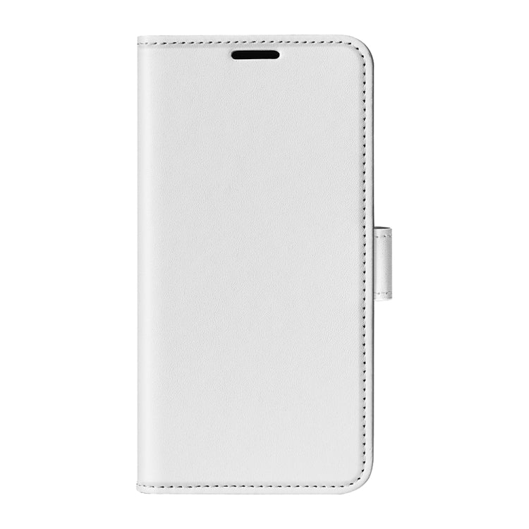 For Samsung Galaxy S25+ 5G R64 Texture Horizontal Flip Leather Phone Case(White) - Galaxy S25+ 5G Cases by buy2fix | Online Shopping UK | buy2fix